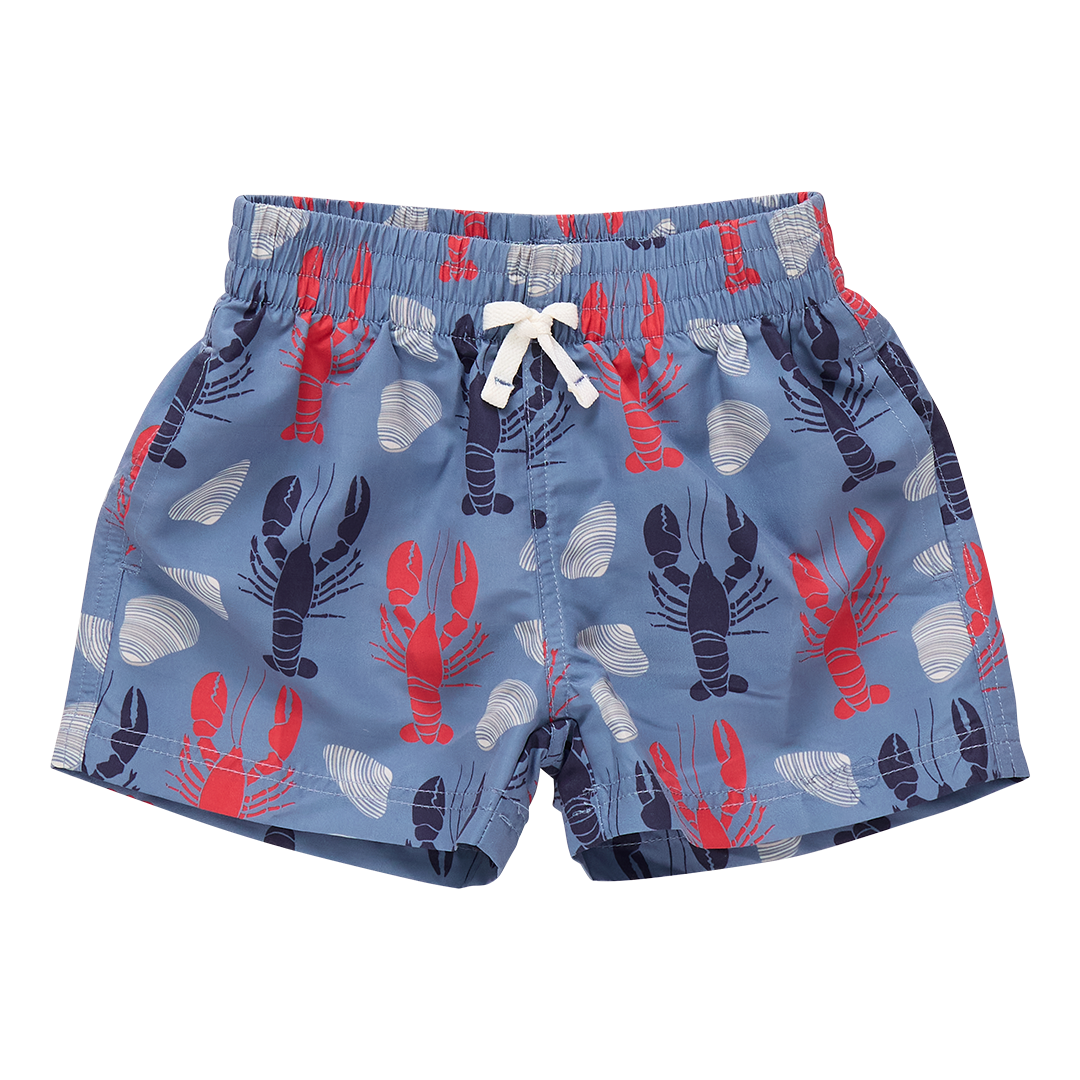 Boys Swim Trunk- Lobster + Clams