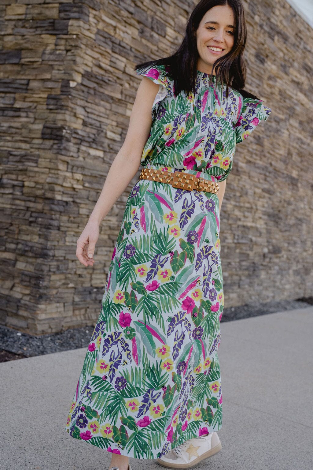 Women's Eloise Top- Garden Party