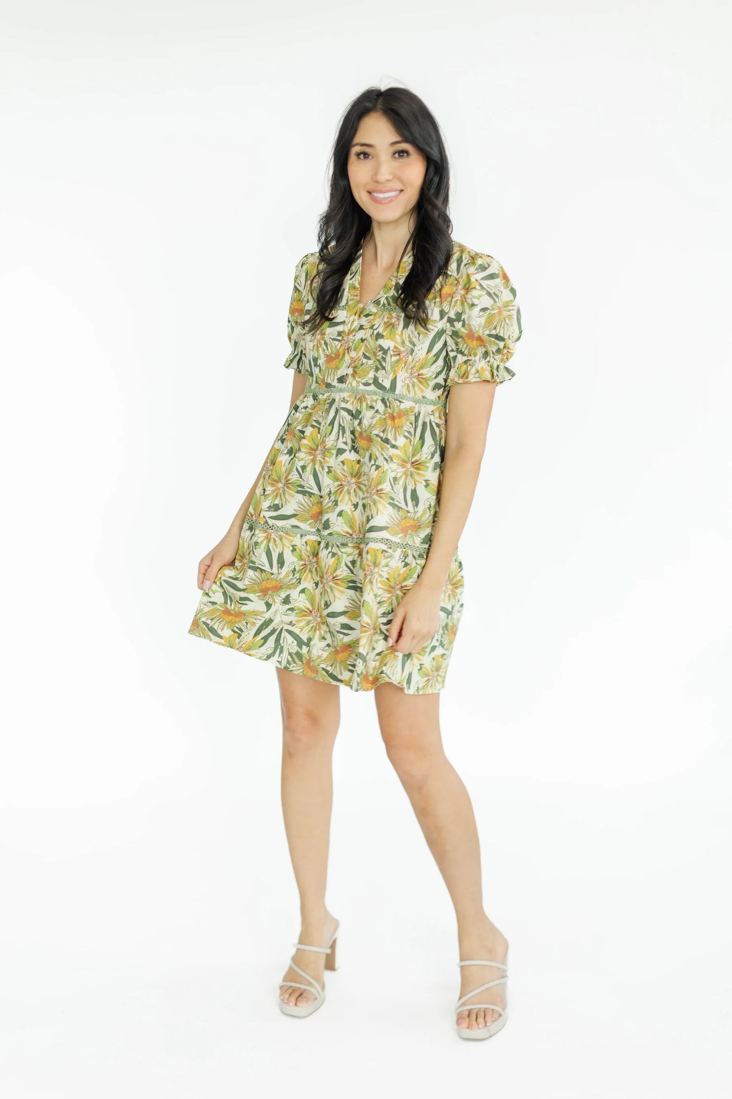 Aline Dress- Dusted Olive