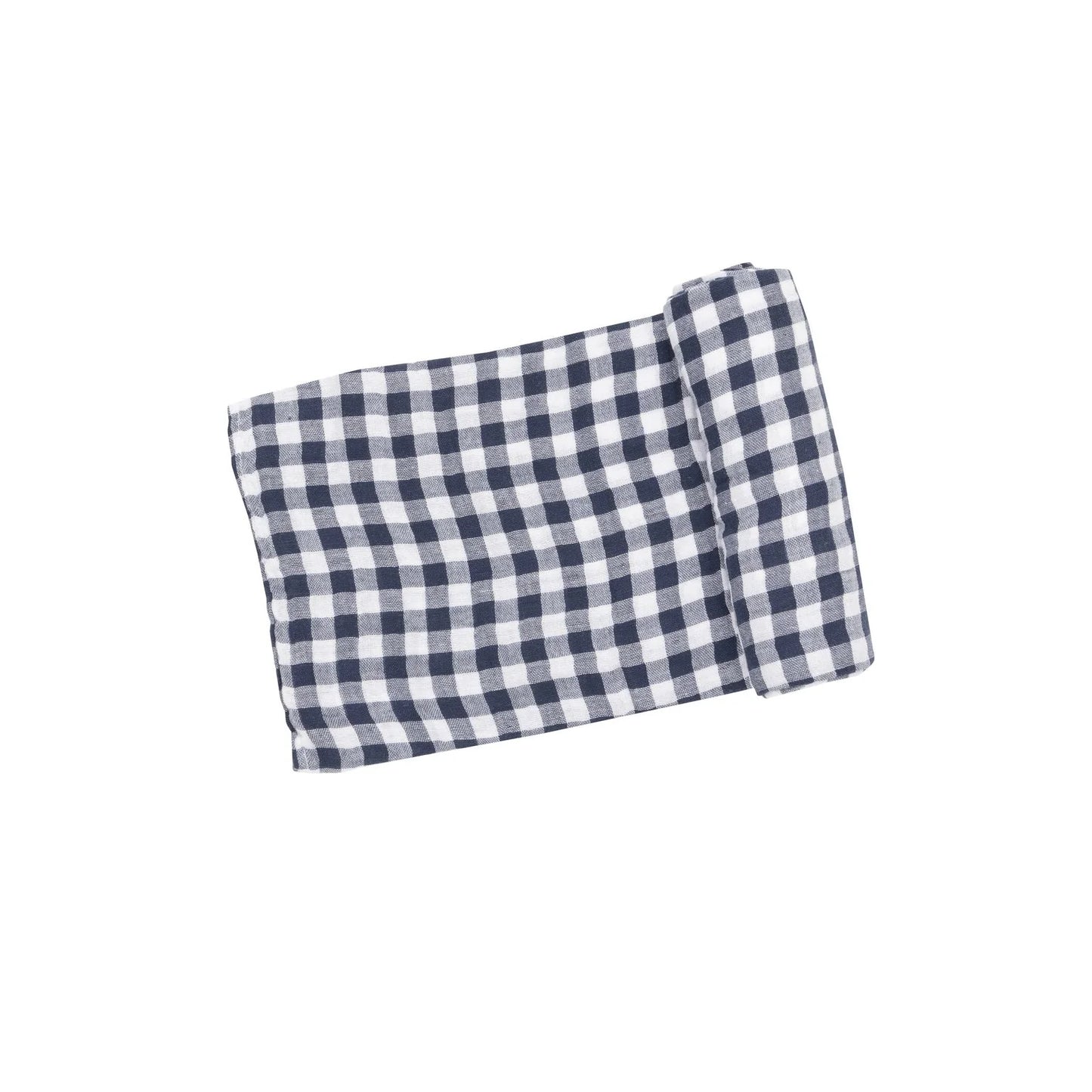 Swaddle Blanket- Gingham Navy
