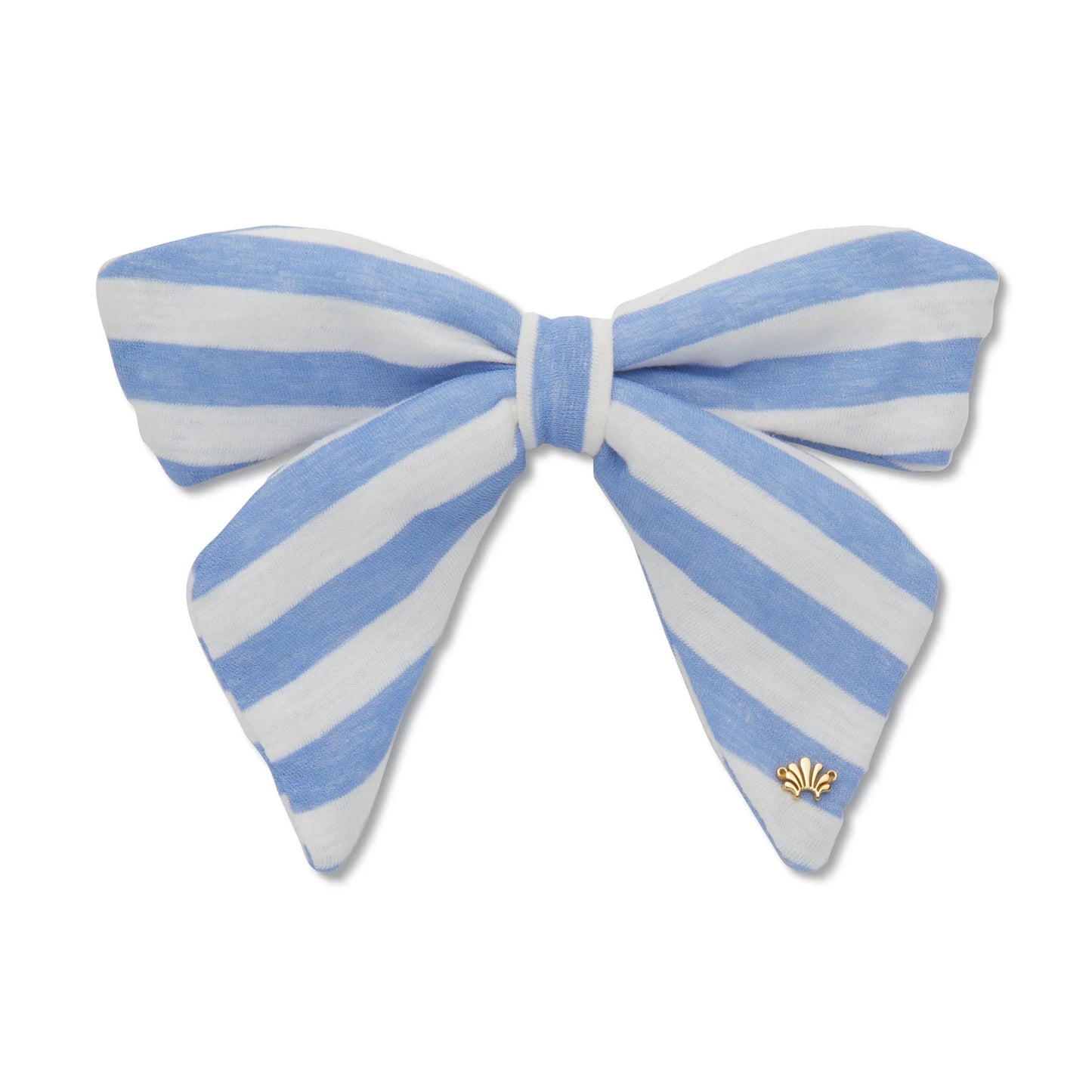 Capri Stripe Libby Gauze Bow Barrette