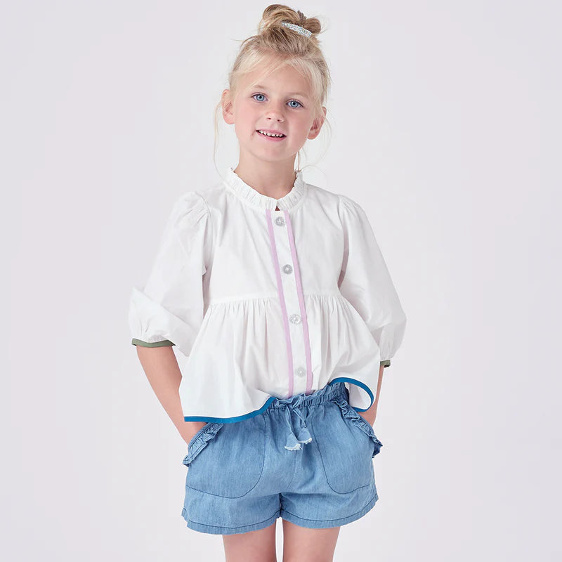 Girls Theodore Short- Chambray