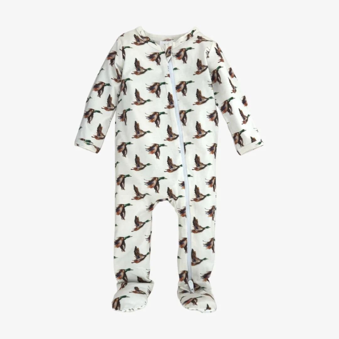 Modal Zipper Pajama- In Flight
