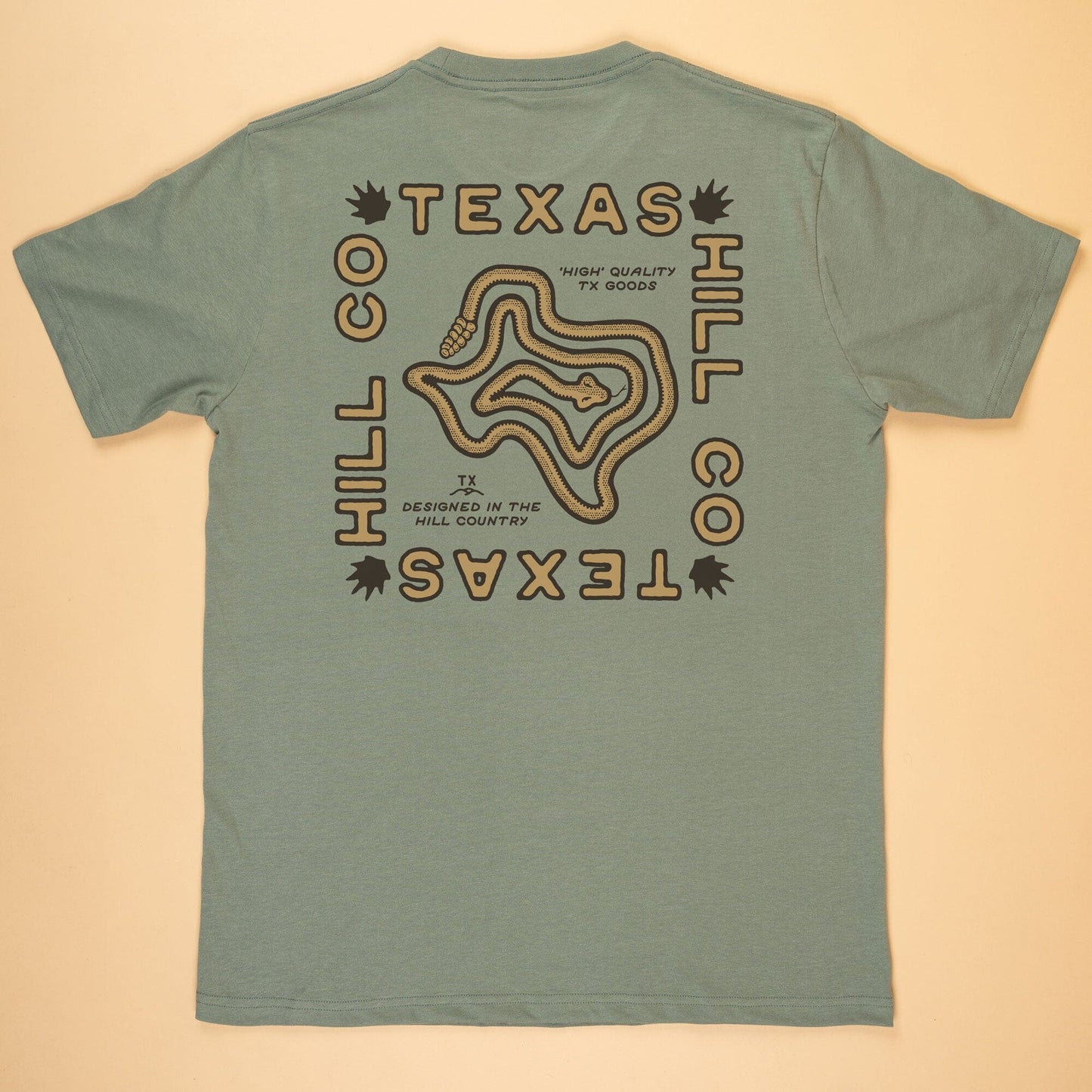 TX Rattler Tee- Sage Green