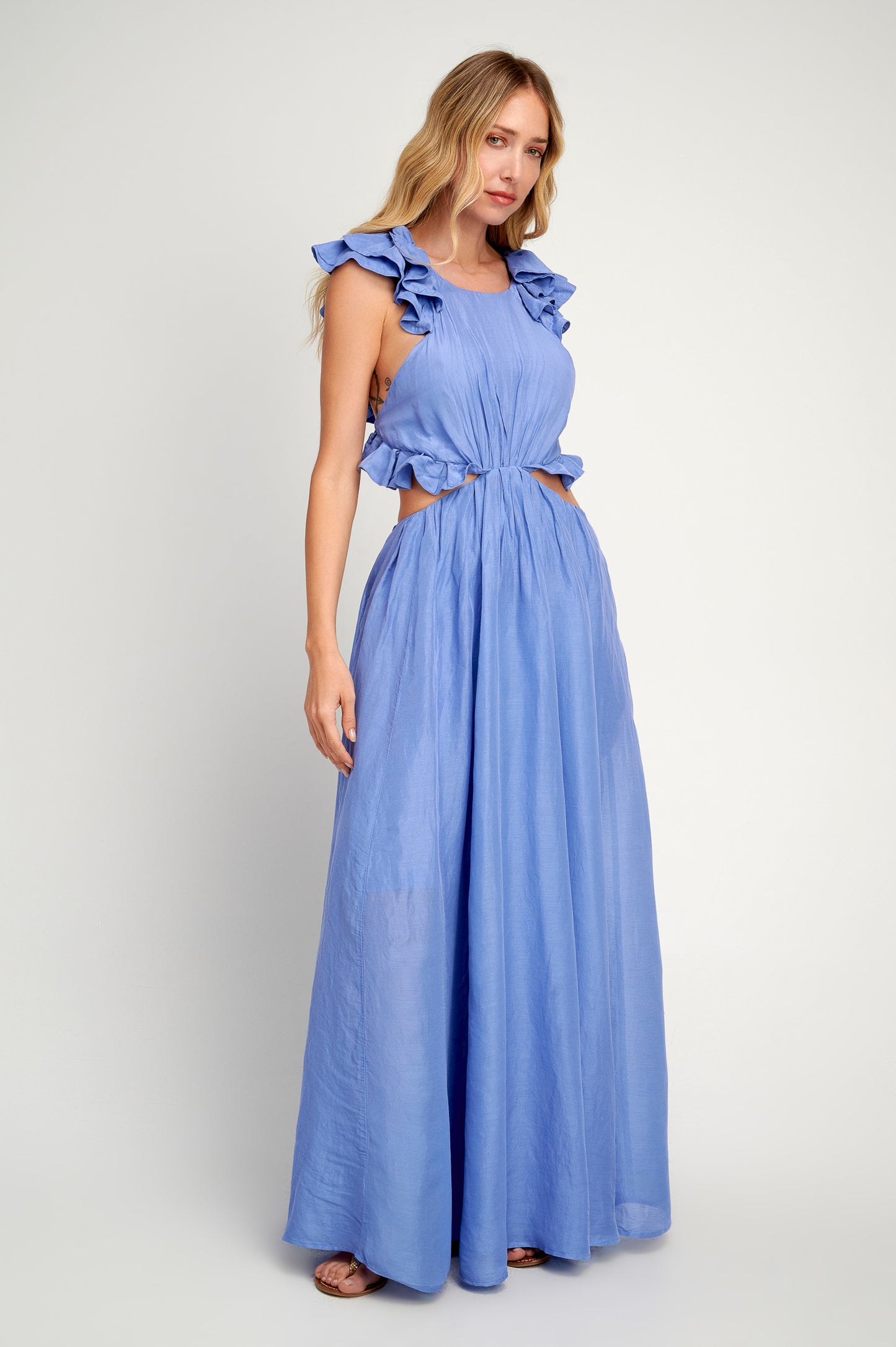 Callisto Cutout Maxi Dress- Lavender