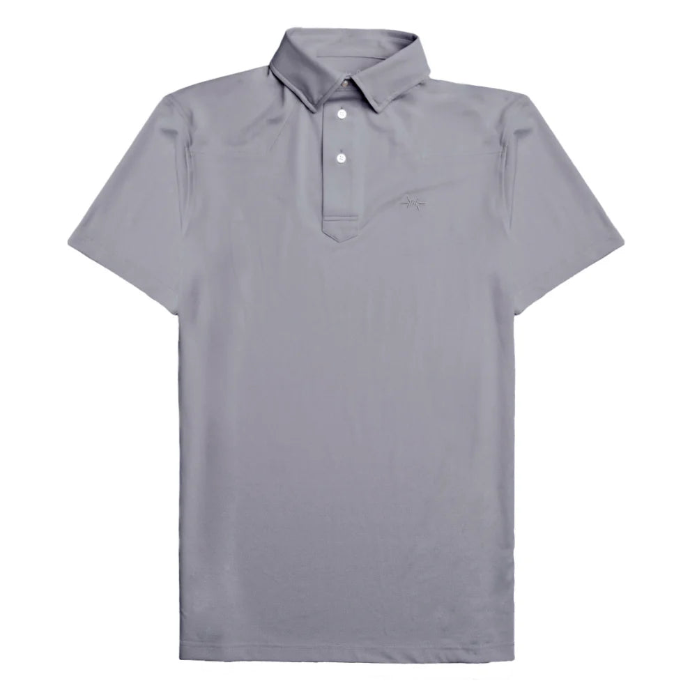 Modern Western Polo- Mockingbird Gray