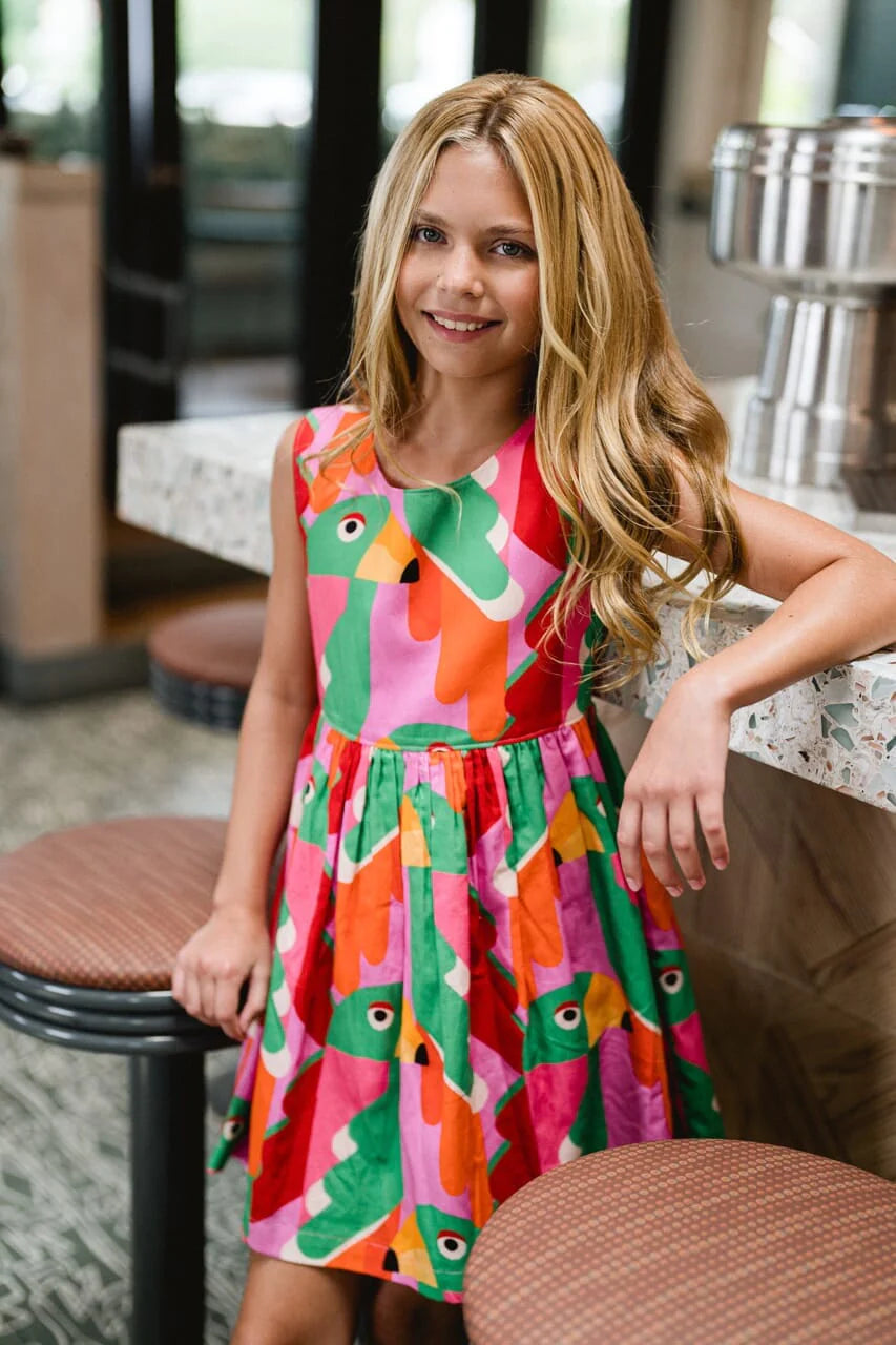 Girls Collins Sequin Pocket Dress