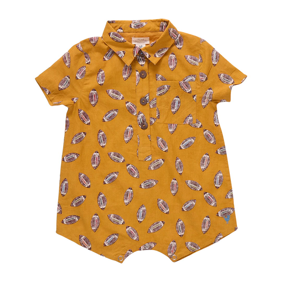 Baby Boys Easton Jumper- Flying Footballs
