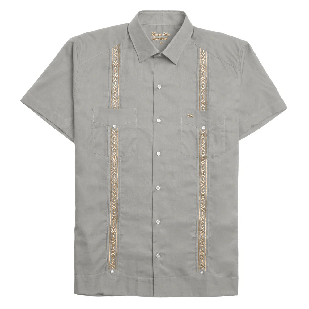 Guayabera Libre- Gray Piedra Oro