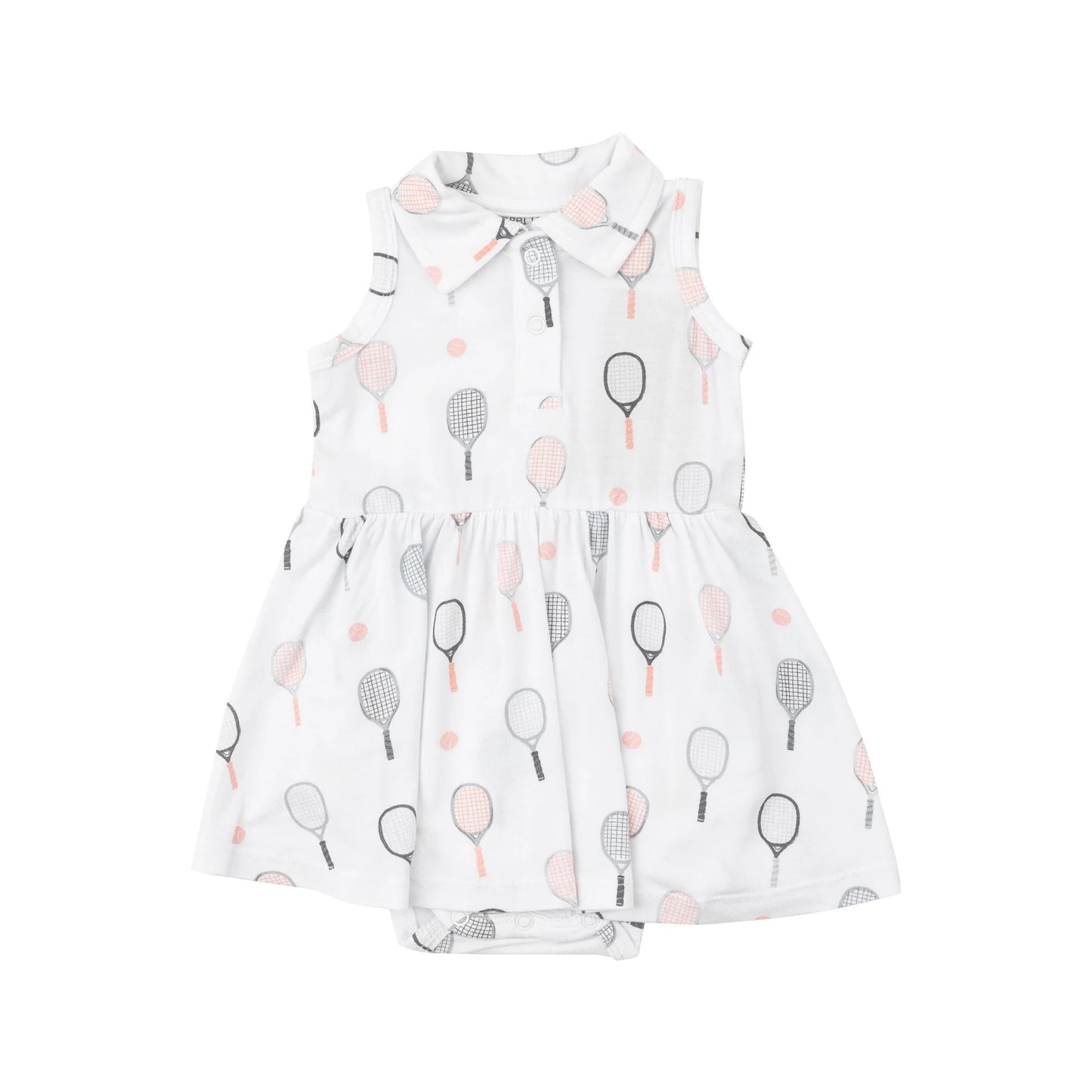 Tennis Tank Bodysuit Dress-Tennis Pink