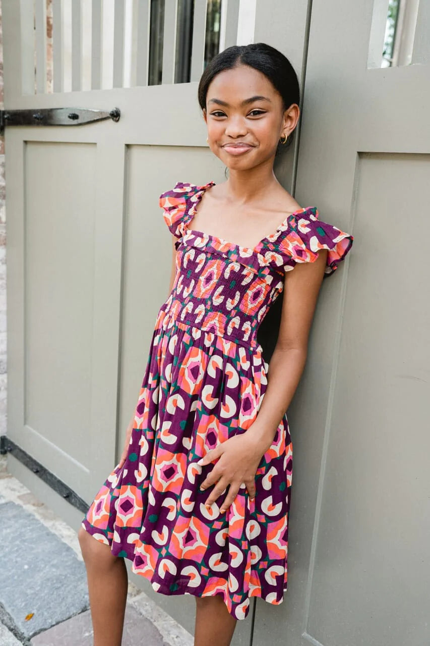 Girls Tillie Tile Dress