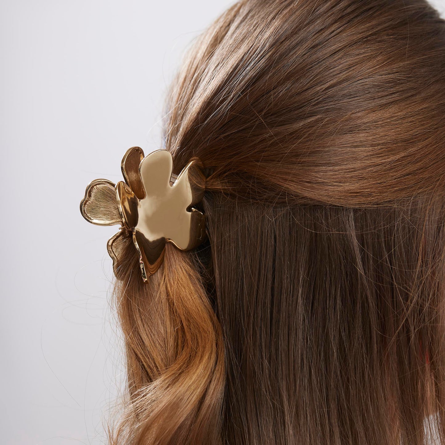 Gold Lily Claw Clip