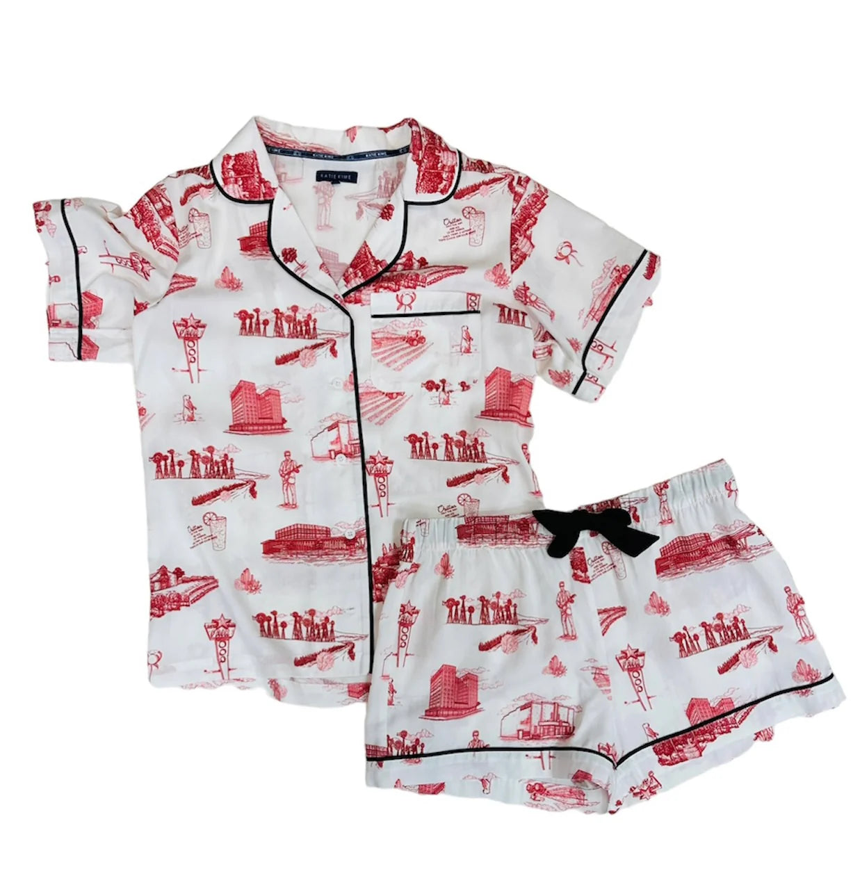 KK PJ Short Set- Lubbock Toile