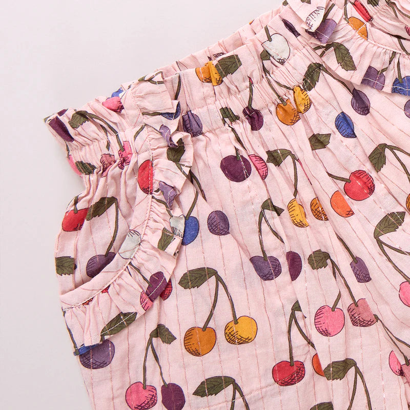 Girls Theodore Short- Cloud Pink Cherry