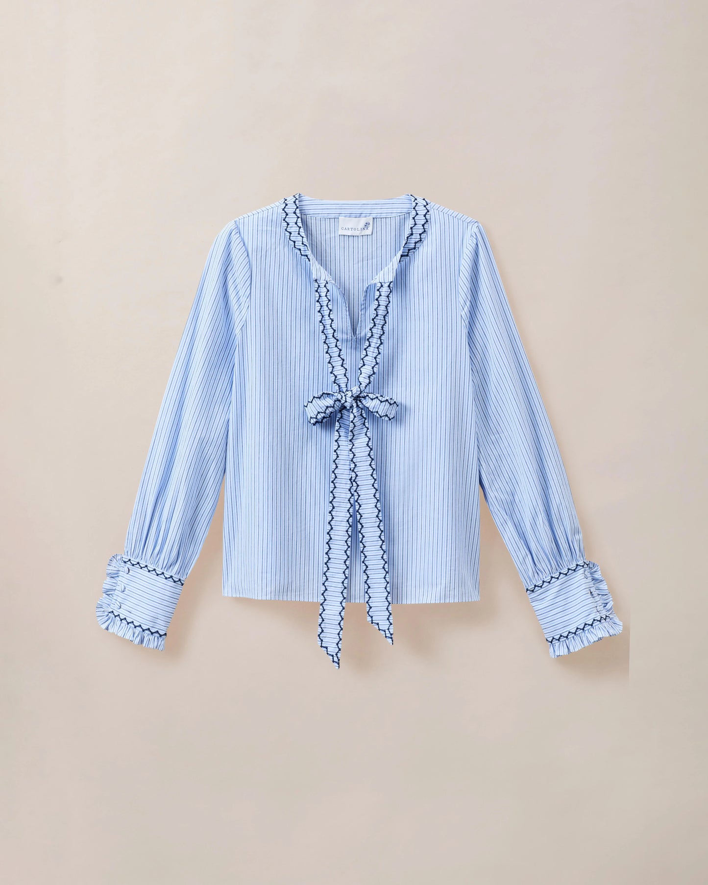 Martina Top- Maya Blue Stripe