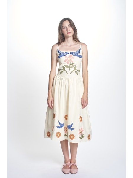 Calista Dress- Bone