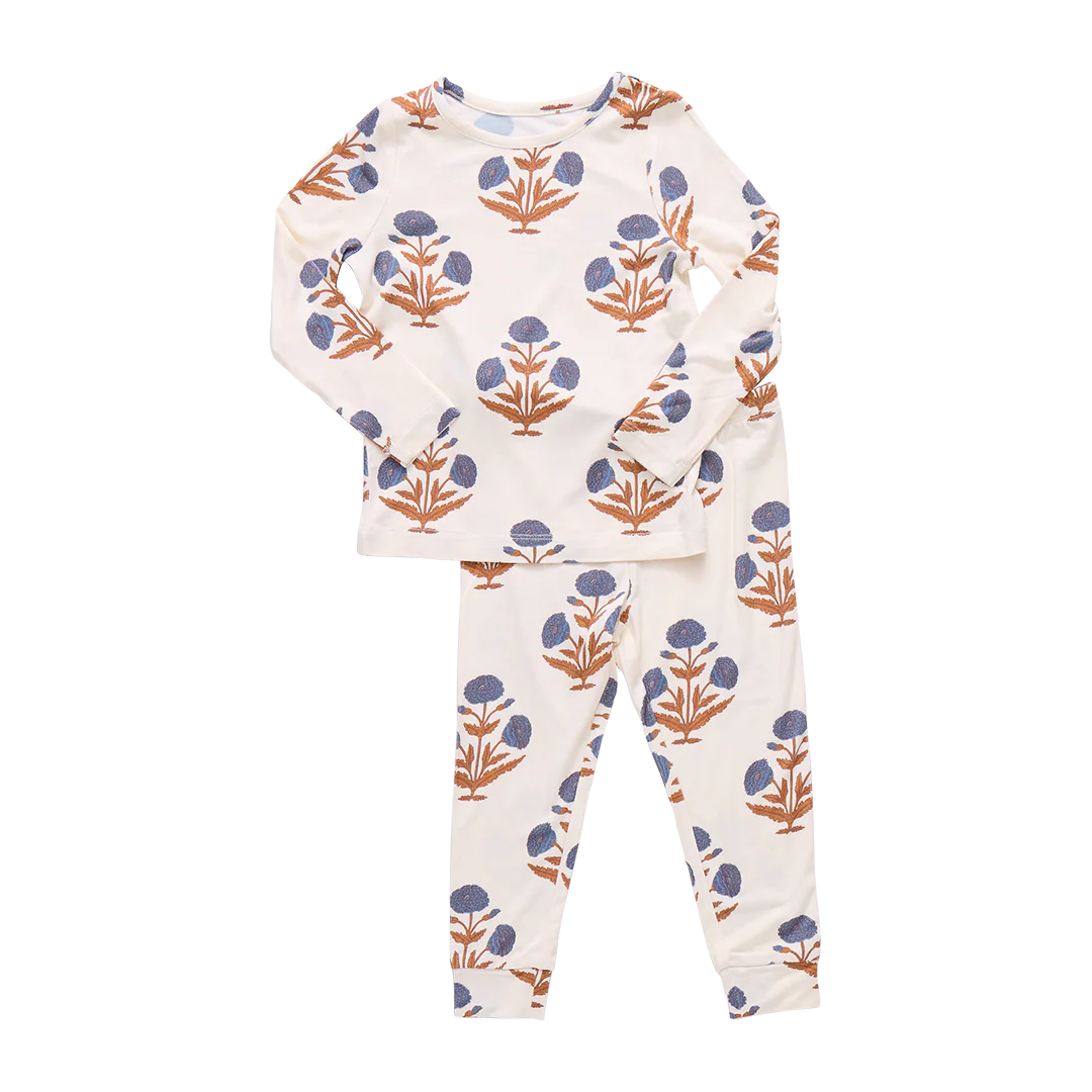 Kids Bamboo PJ Set- Dandelion