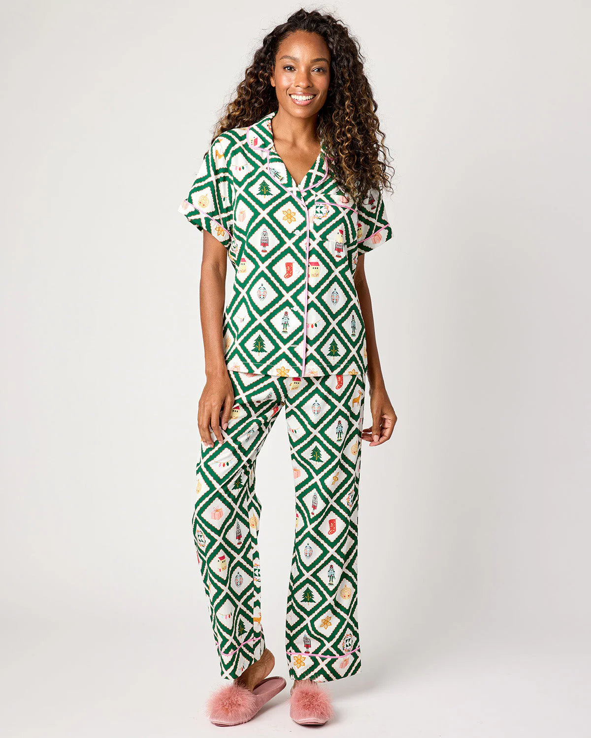 Katie Kime Pajama Pants Set- Holiday Story
