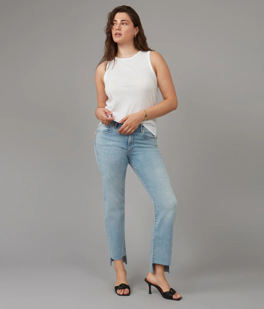 Jasper Mid Rise Straight Jean- True Denim
