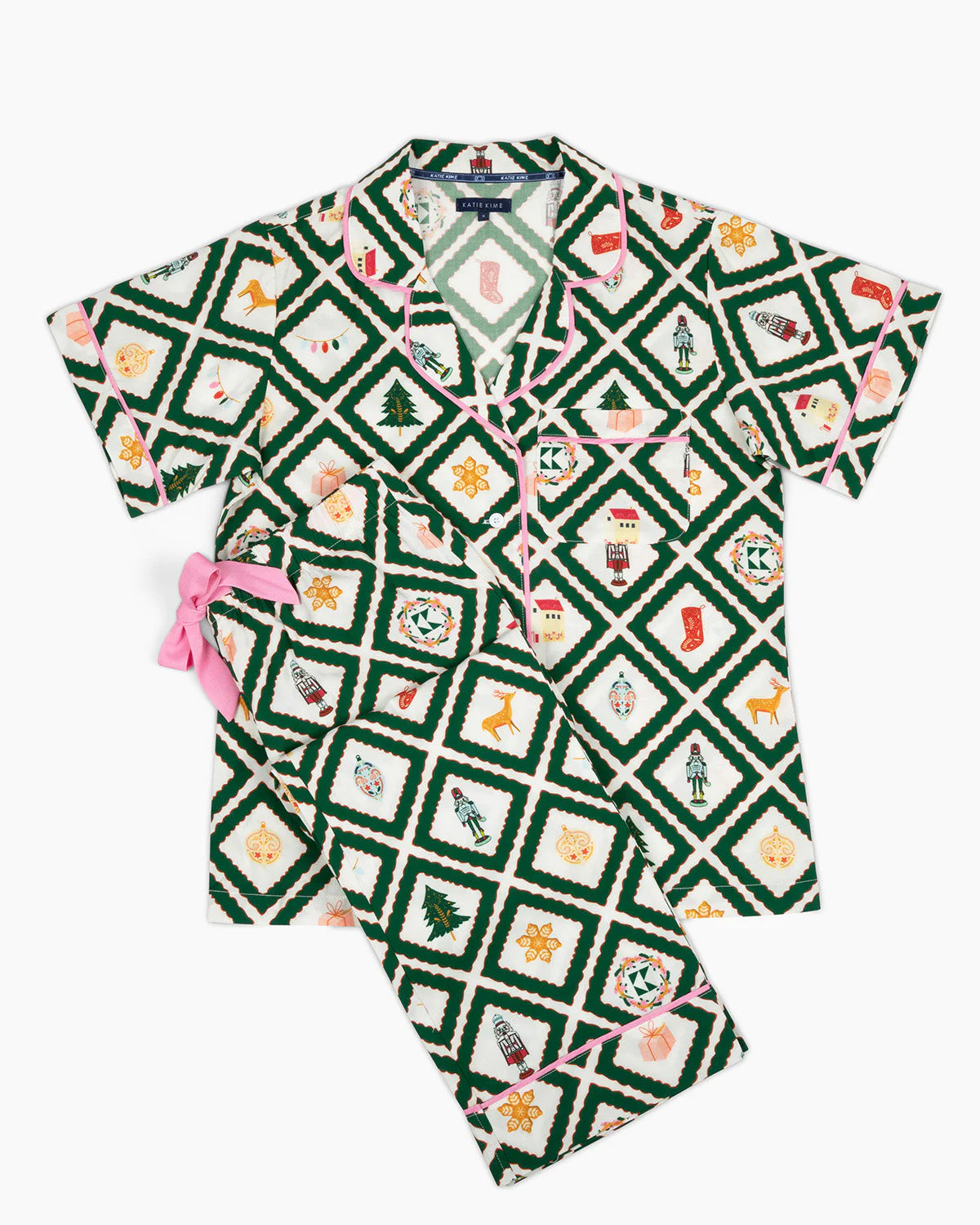 Katie Kime Pajama Pants Set- Holiday Story