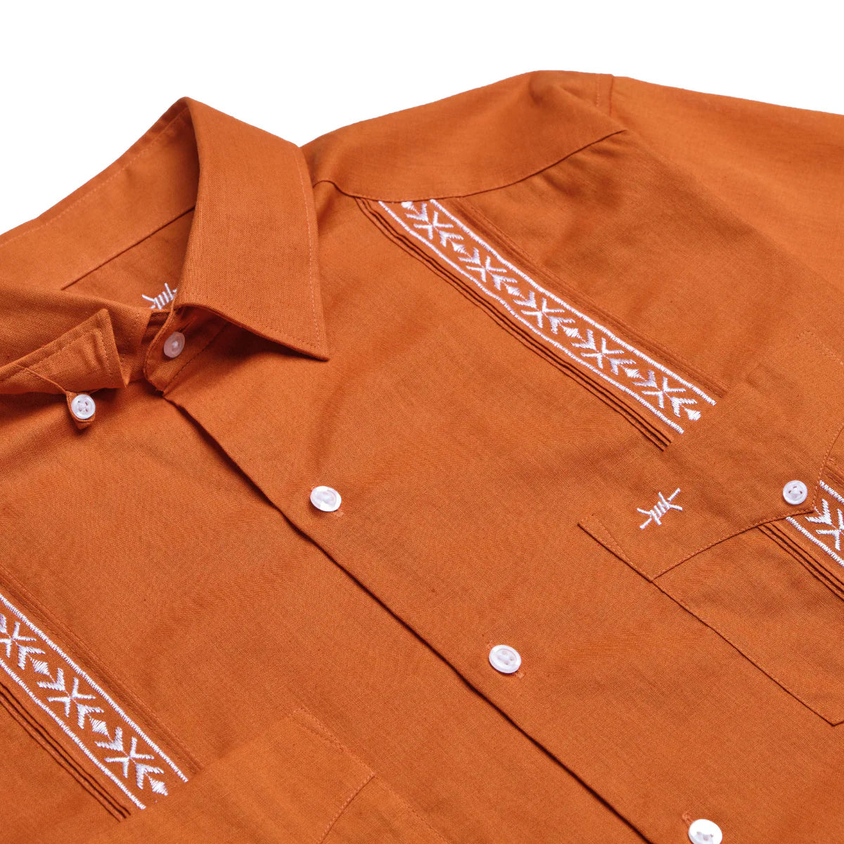 Guayabera Libre- SOLID Burnt Orange