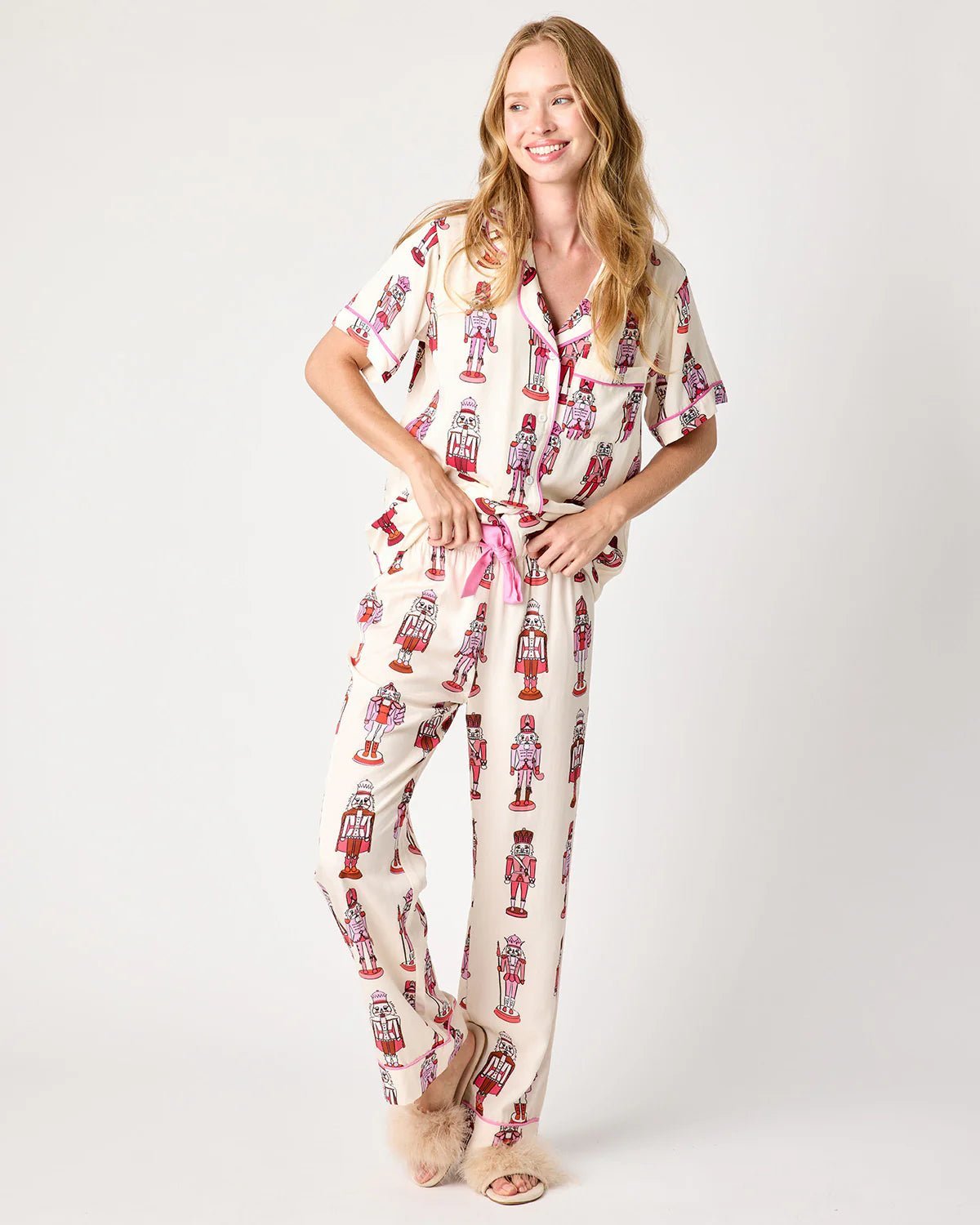 Katie Kime Pajama Pants Set- Holiday March