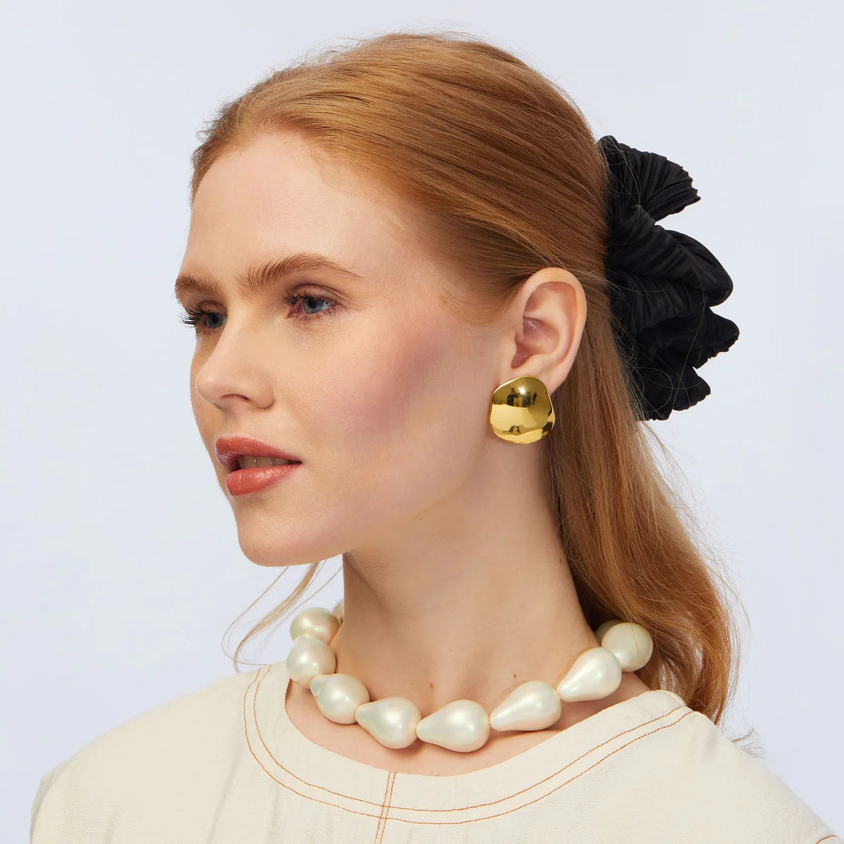 Discus Button Earrings