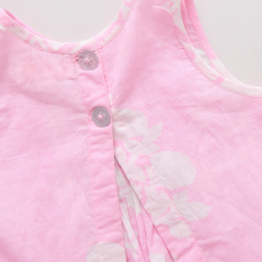 Baby Girls Jaipur 2-Piece Set- Pink Floral Bouquet