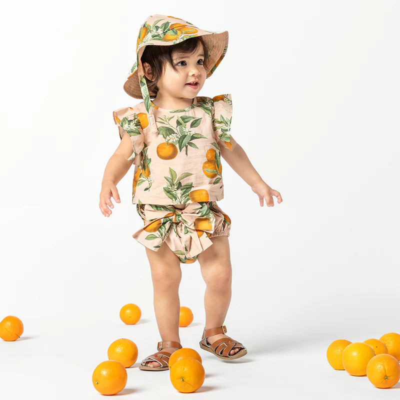 Baby Girls Abigail 2-Piece Set/Pink Botanical Oranges