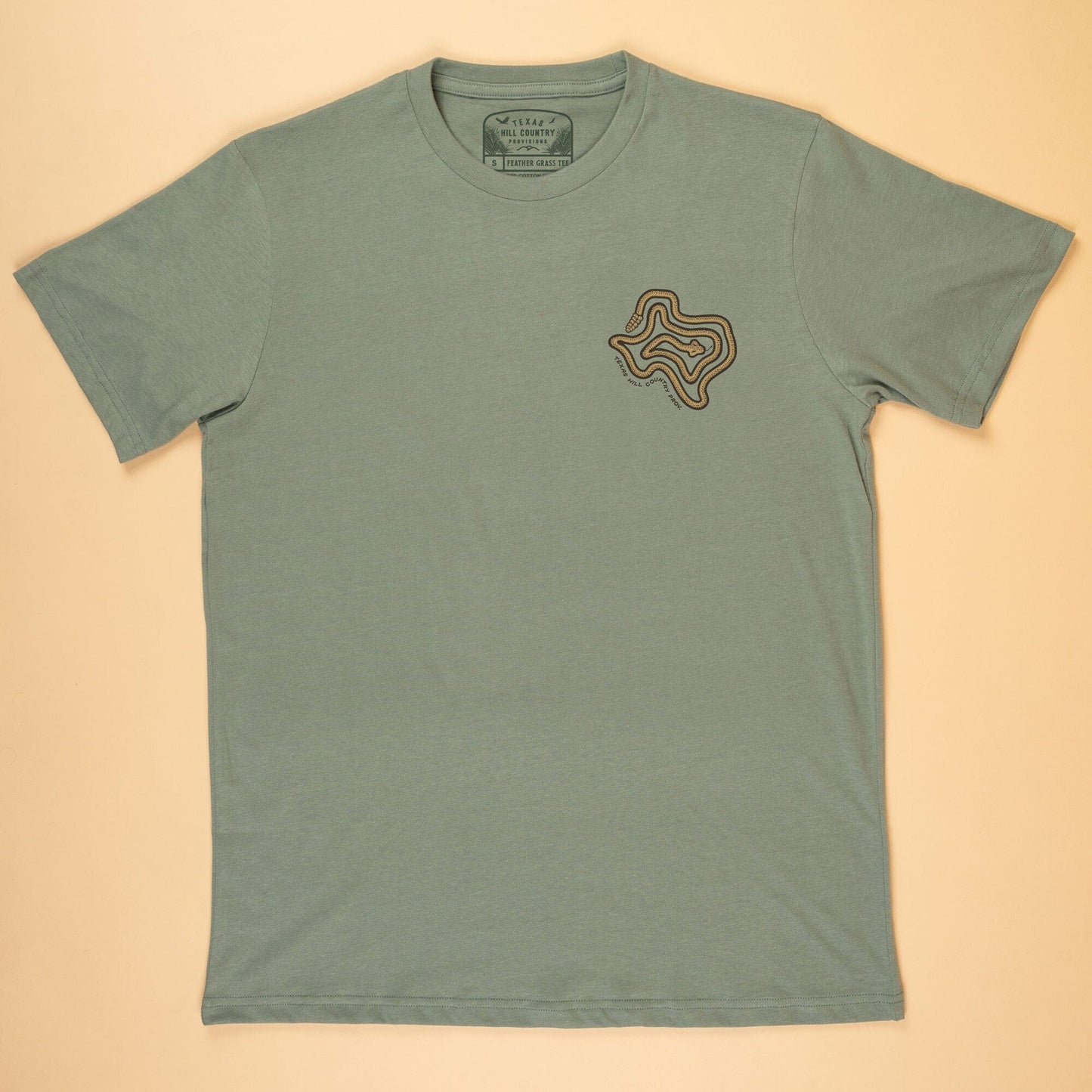 TX Rattler Tee- Sage Green