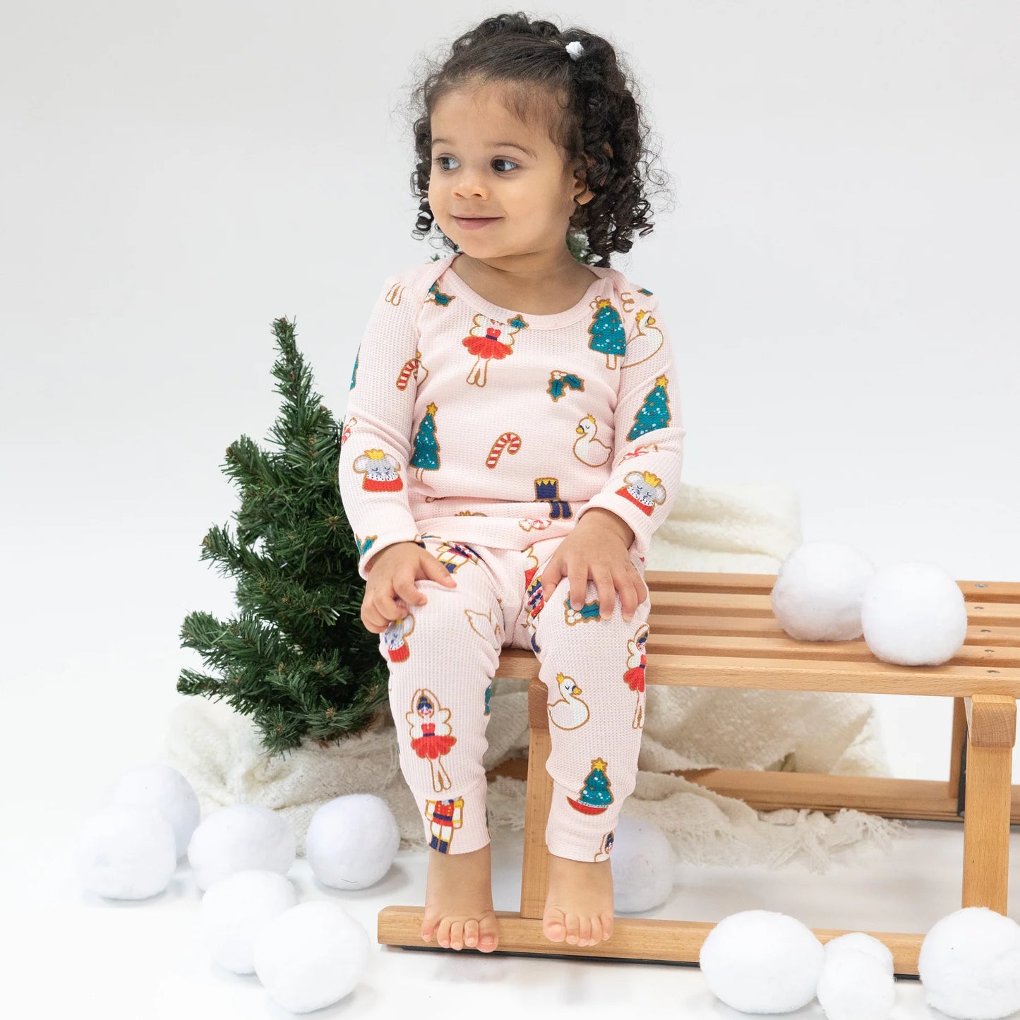 Loungewear Set- Pink Sugar Plum Fairy Xmas Cookie
