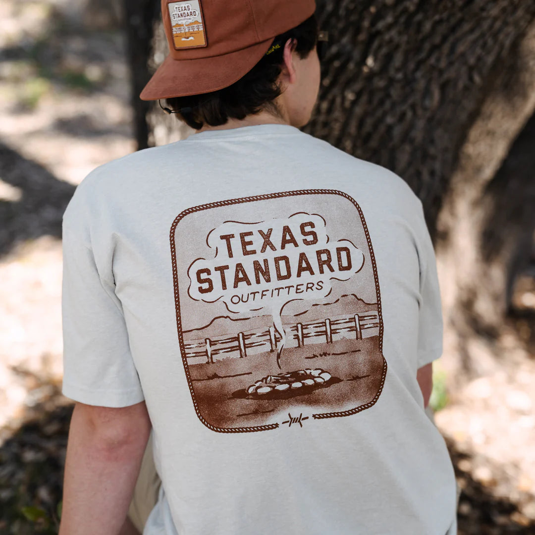 Heritage Printed Tee- Smoke