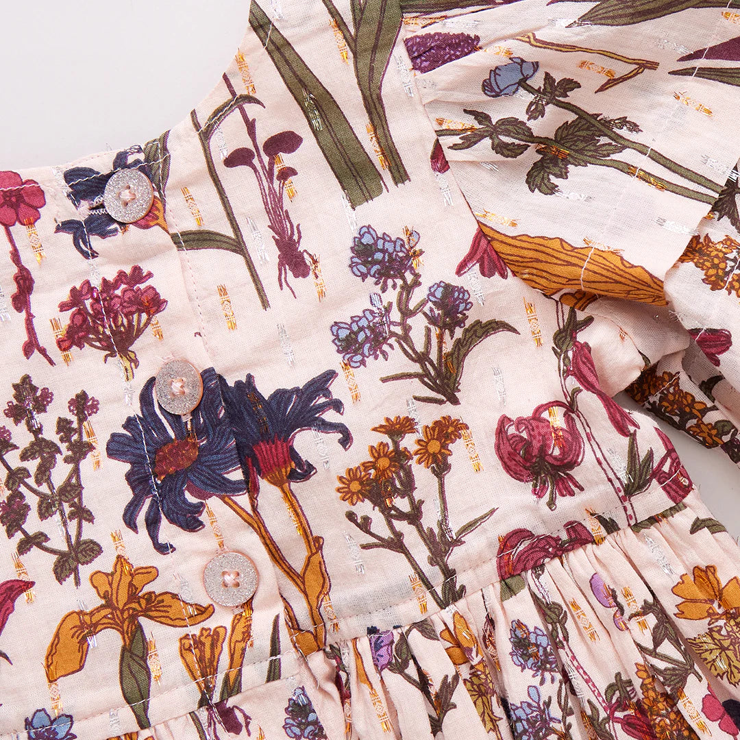 Girls Brooke Dress- Autumn Flowers