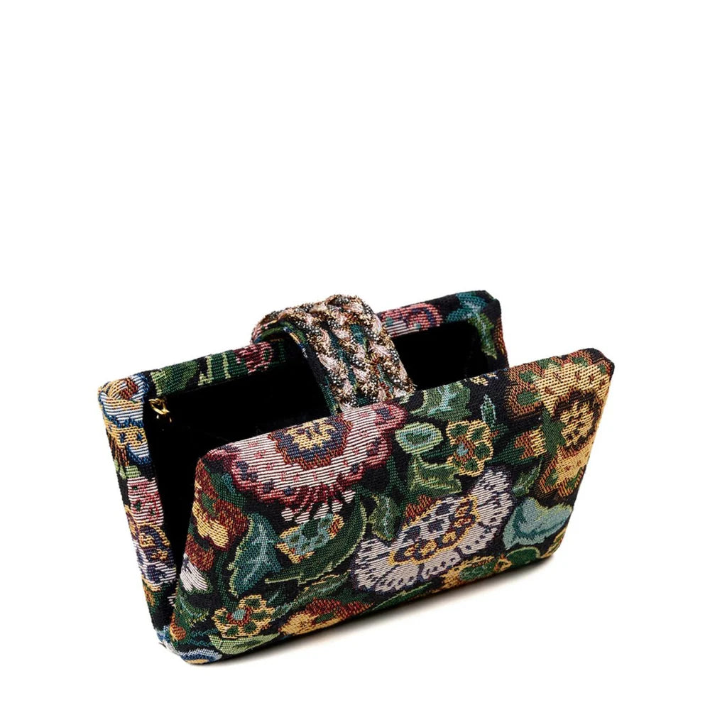 Bagh Braided Fringe Clutch by Simitri