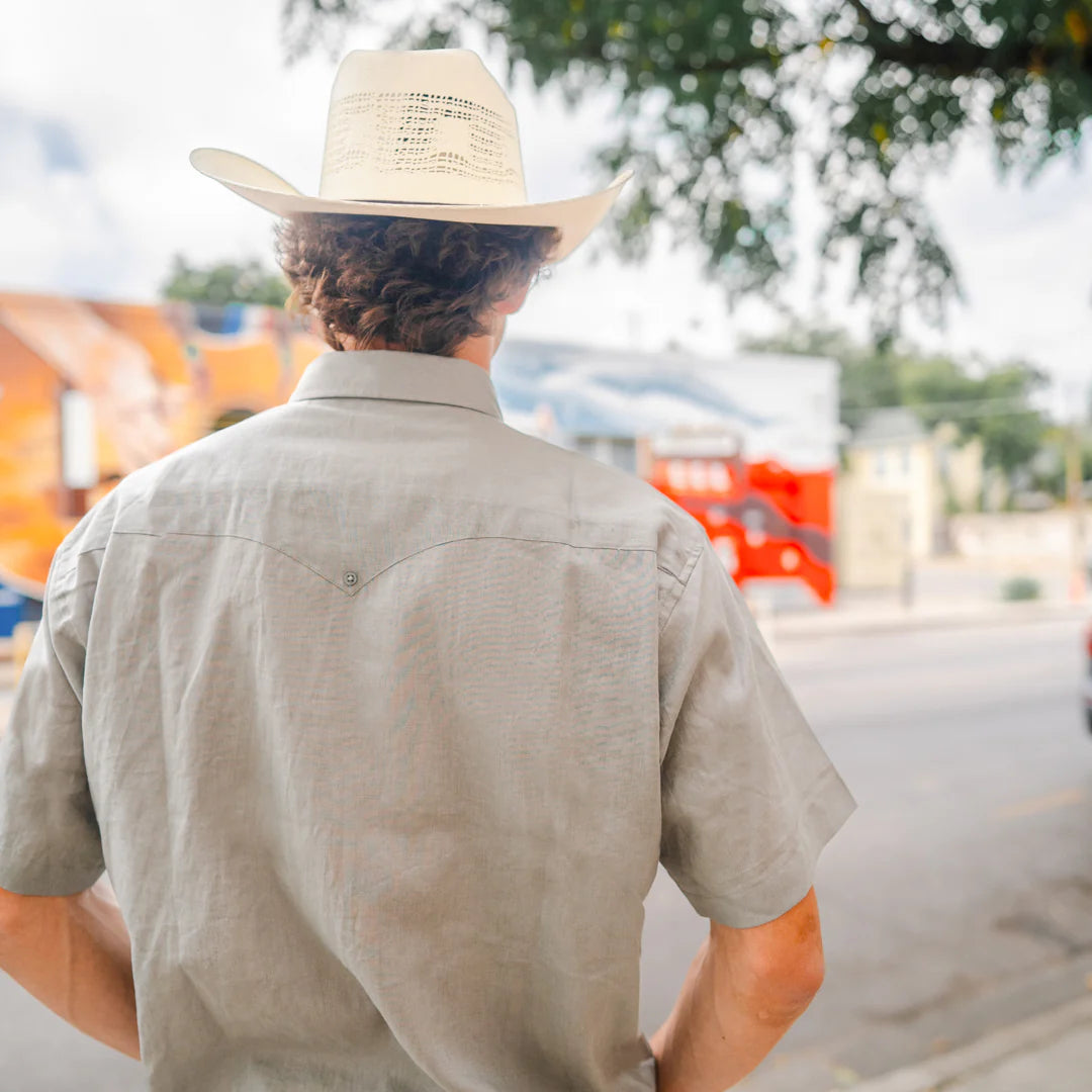 Guayabera Libre- Gray Piedra Oro