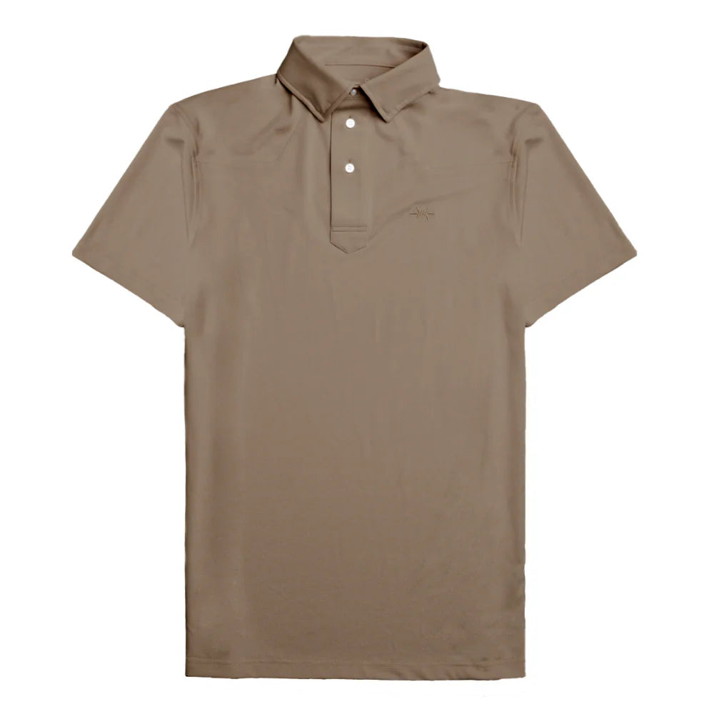 Modern Western Polo- Pecan Brown