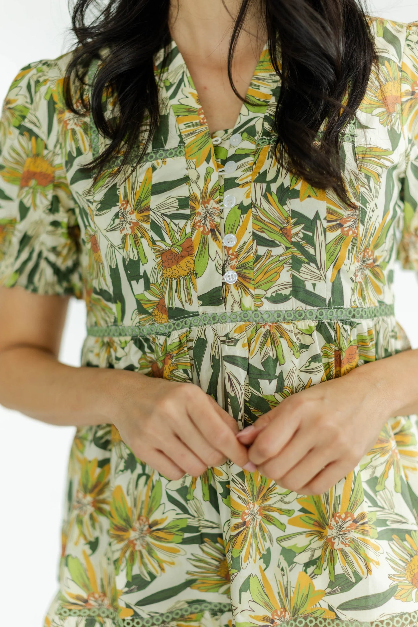 Aline Dress- Dusted Olive