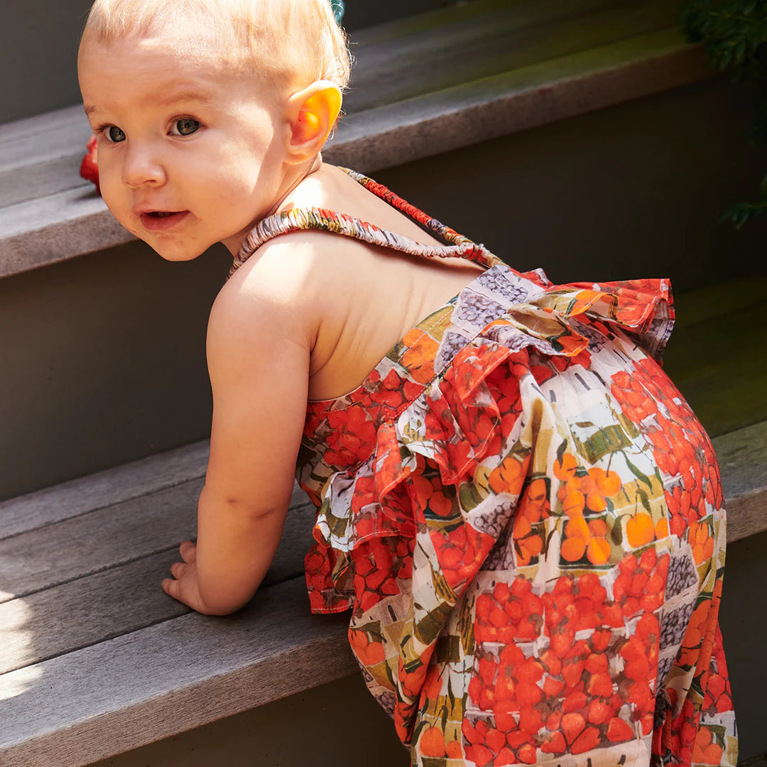 Baby Girls Brianne Jumper- Berries + Oranges