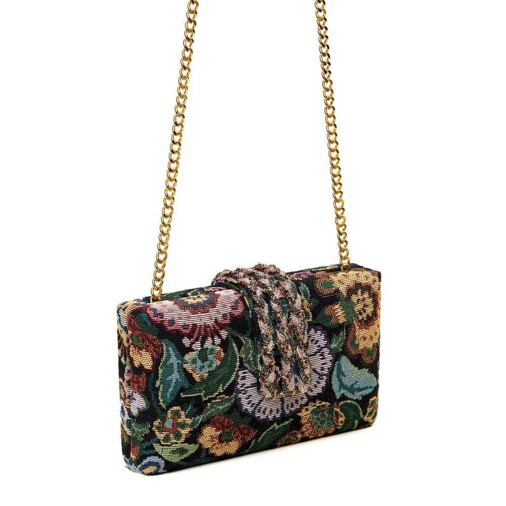 Bagh Braided Fringe Clutch by Simitri