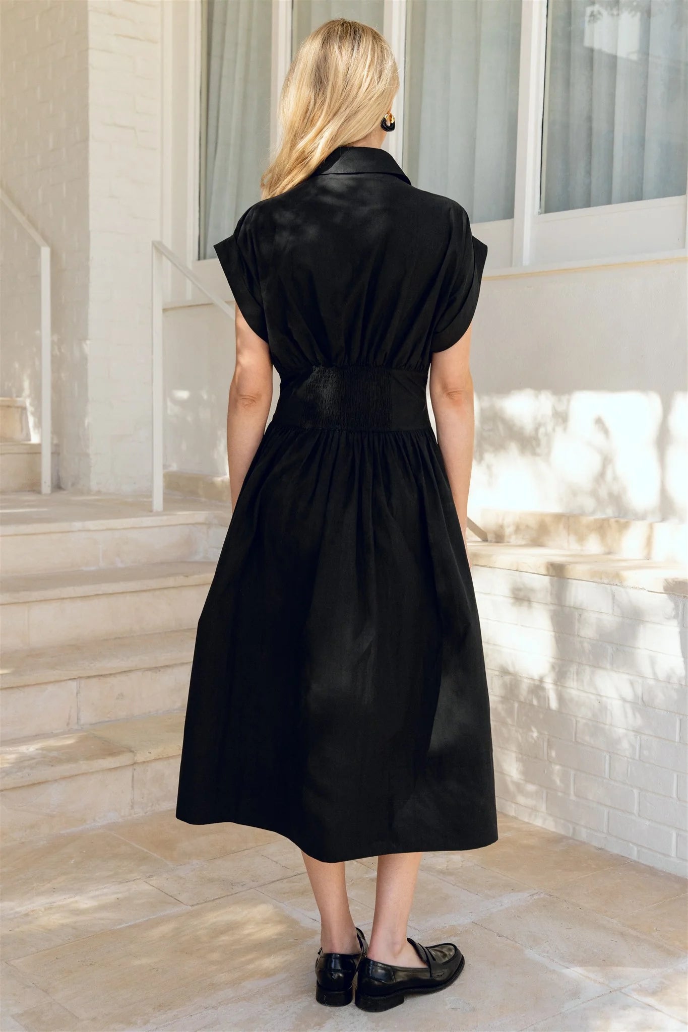 Mallory Midi Dress- Black