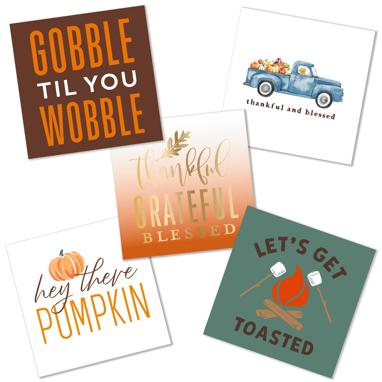 Fall Cocktail Napkins | Thankful and Blessed Truck - 20ct