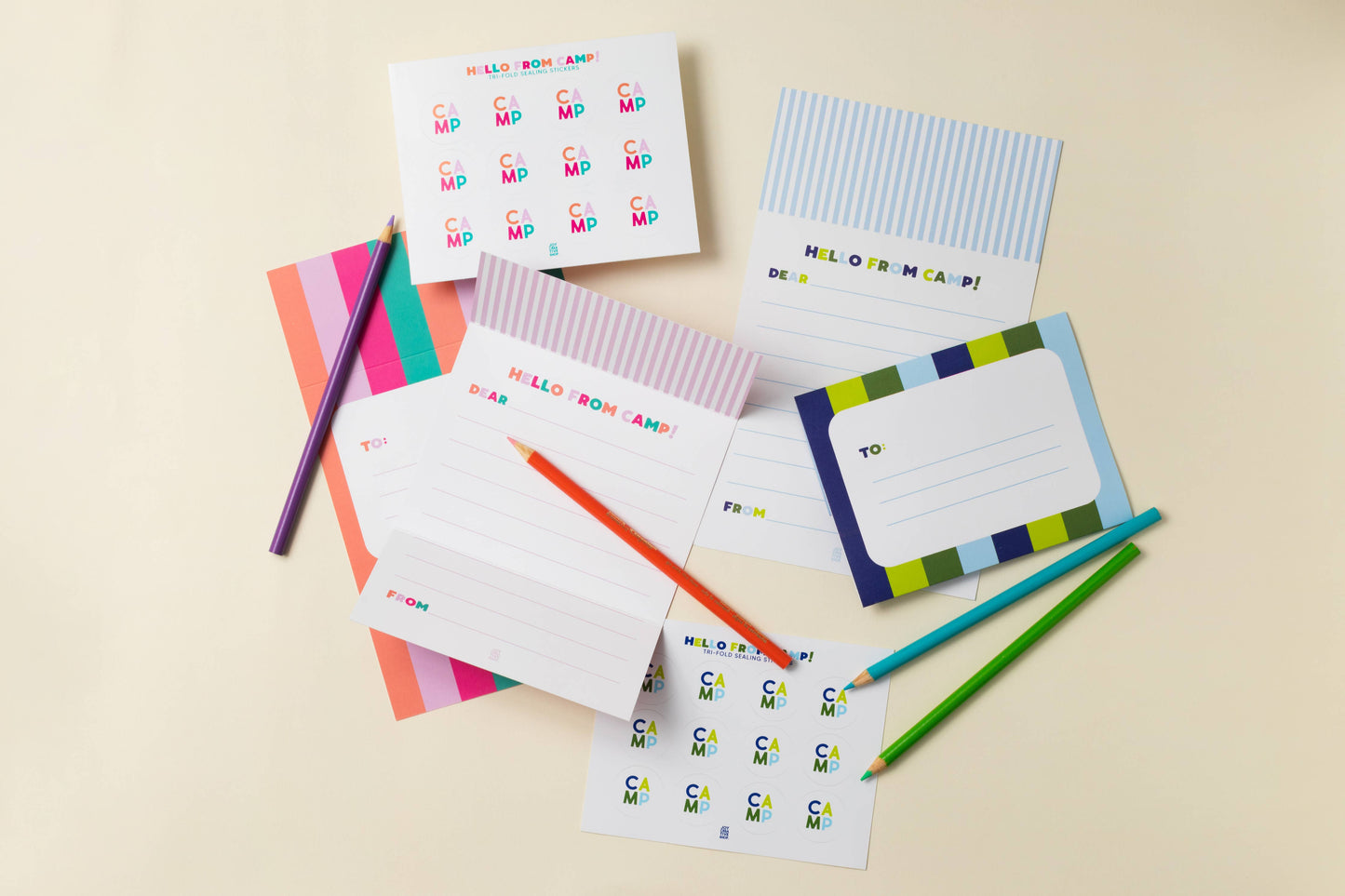 Camp Tri-fold - Pinks