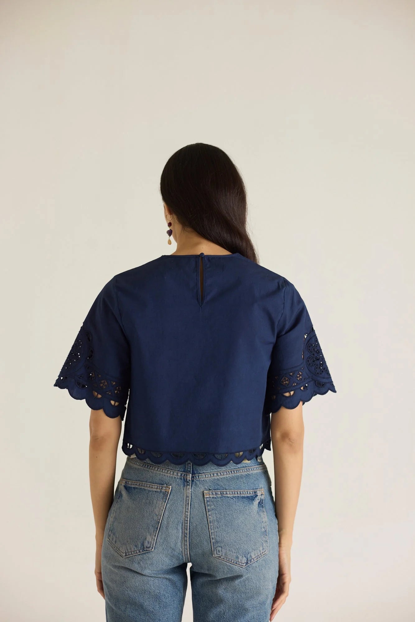 Carrie Blouse- Navy