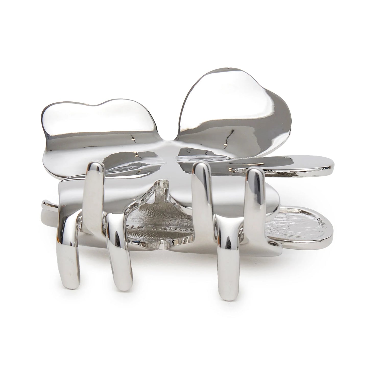 Silver Lily Claw Clip