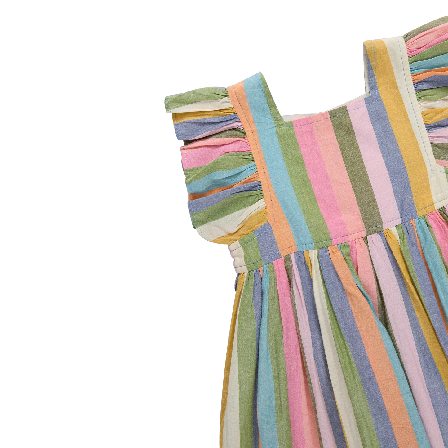 Girls Elsie Dress- Parade Stripe