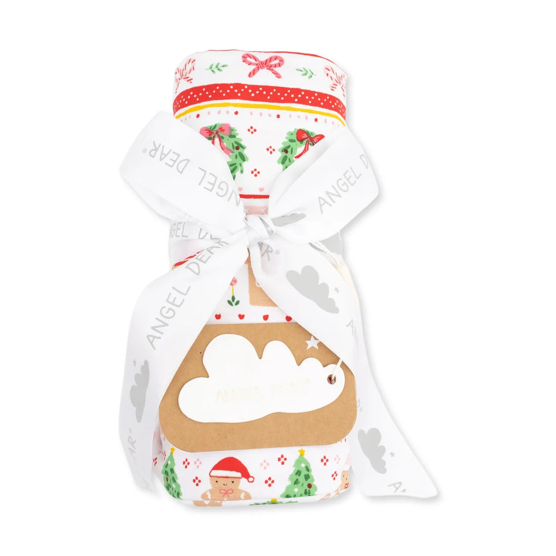 Swaddle Blanket- Pink Gingerbread Fair Isle