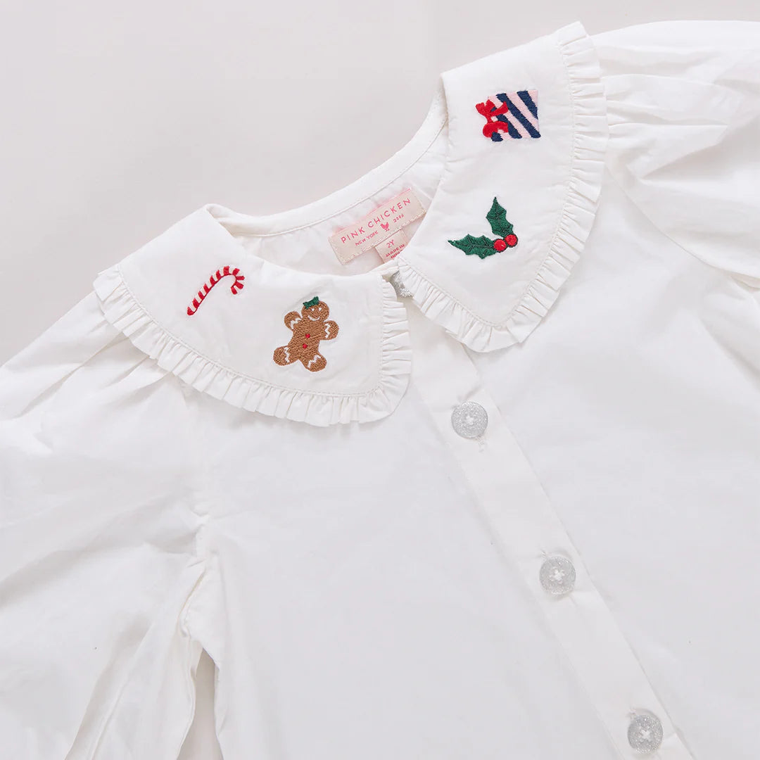 Girls Noelle Top- Christmas Characters