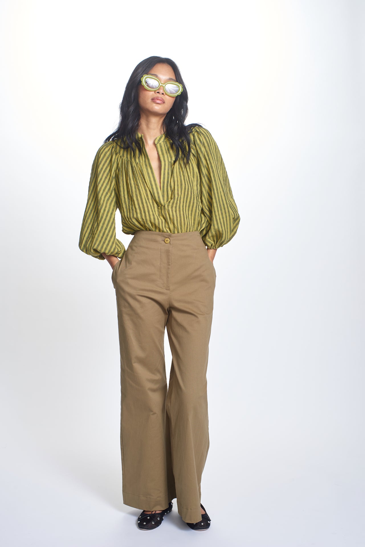 Corinne Top- Olive