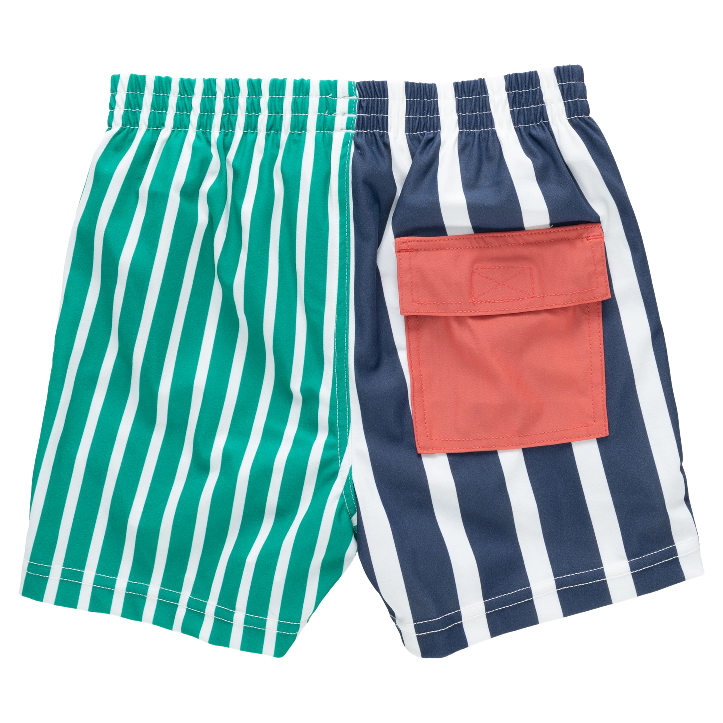 Boys Swim Trunk- Multi Stripe