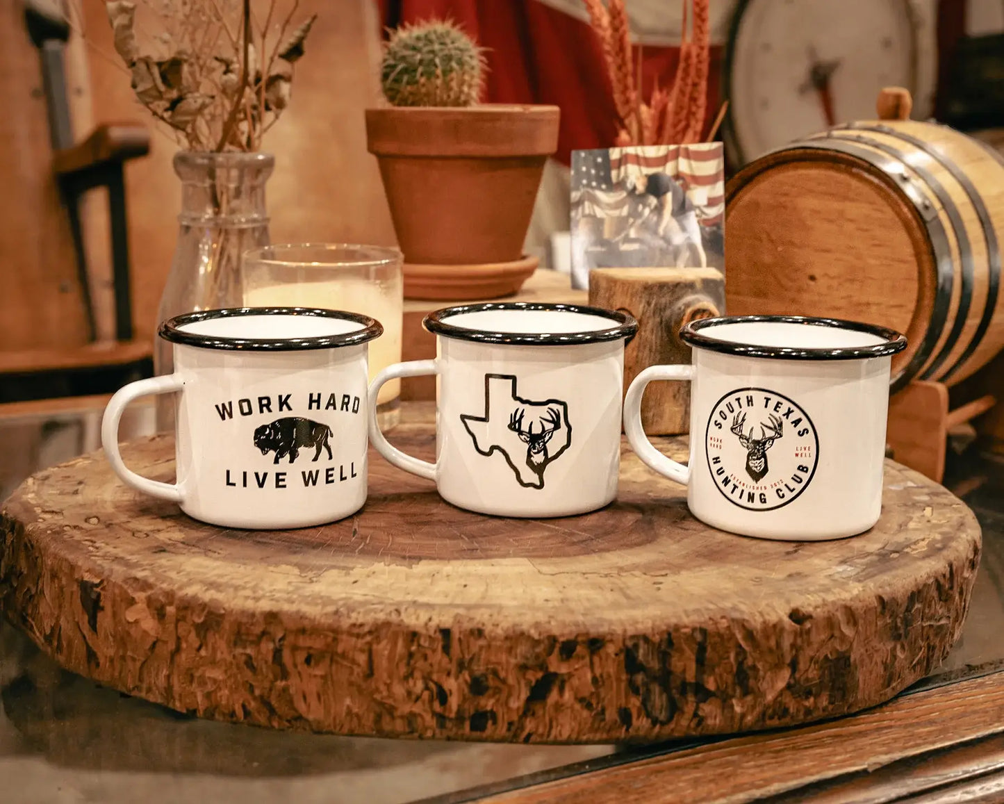 Camp Mug- Texas Outline Buck